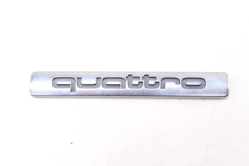 Trunk Emblem / Badge - Quattro 4B0853737D — Used (SKU 496476)