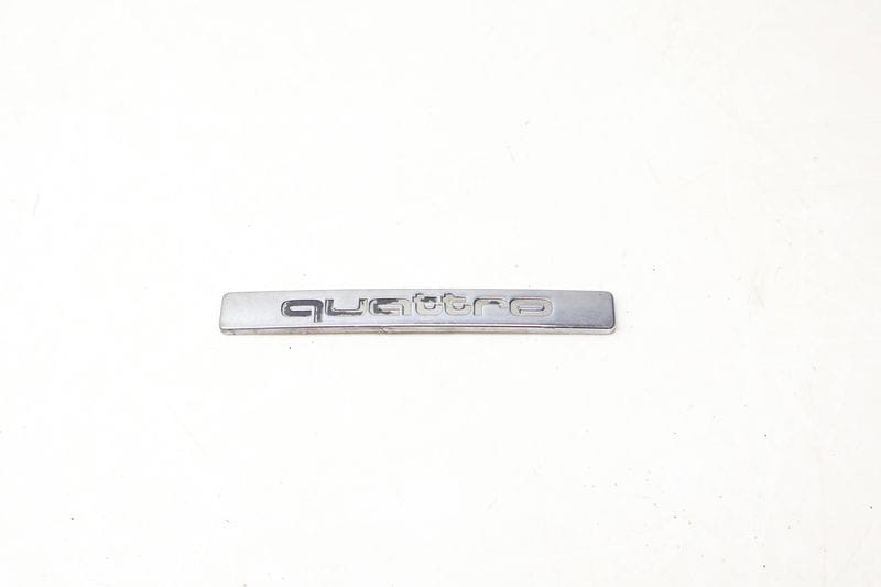 Trunk Emblem / Badge - Quattro 4B0853737D — Used (SKU 669045)