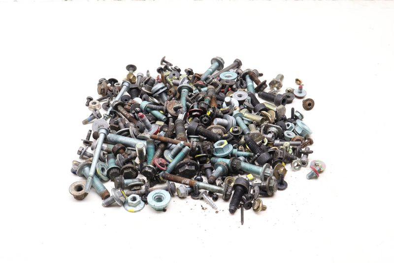 Assorted Mixed Bolts, Nuts, Screws, Washers, Etc — Used (SKU 648692)