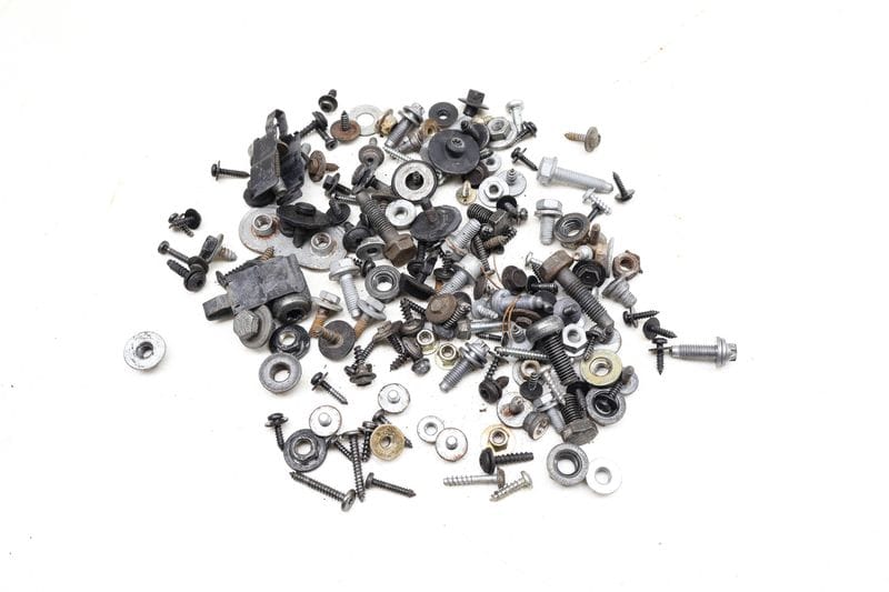 Assorted Mixed Bolts, Nuts, Screws, Washers, Etc — Used (SKU 655944)
