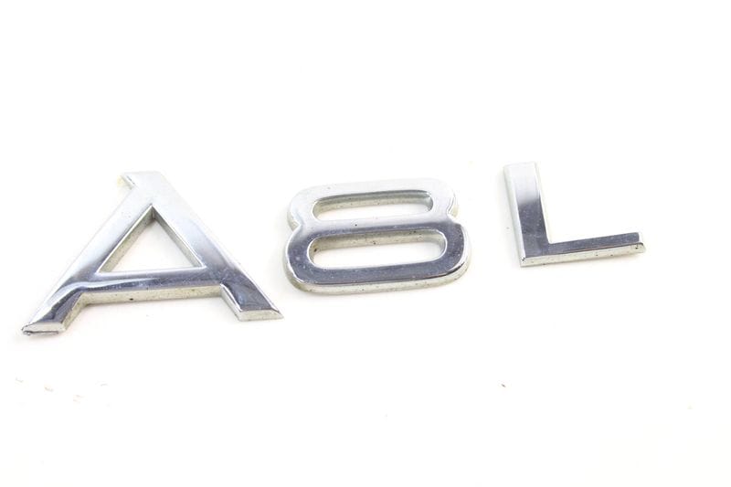 Trunk Emblem / Badge "A8L" 4E0853741A — Used (SKU 184607)