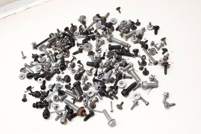 Assorted Mixed Bolts, Nuts, Screws, Washers, Etc — Used (SKU 619791)