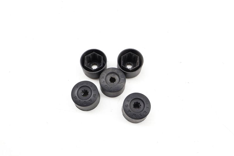 Lug Nut / Bolt Cover / Cap Set (5) 1K0601173 — Used (SKU 711509)