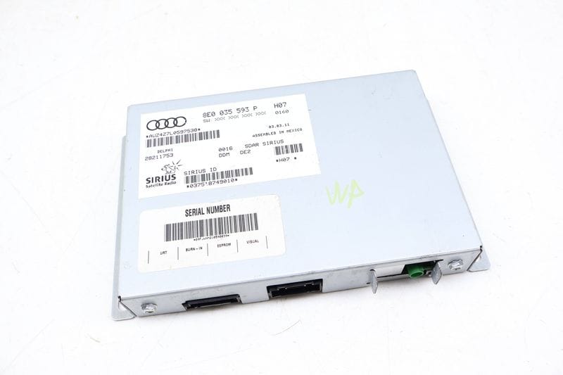 Sirius Satellite Radio Control Module 8E0035593P — Used (SKU 677290)