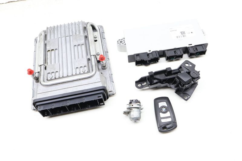 ECU DME / CAS4 Theft Locking Module / Lock Cylinder w/ Key 12147624032 — Used (SKU 621166)