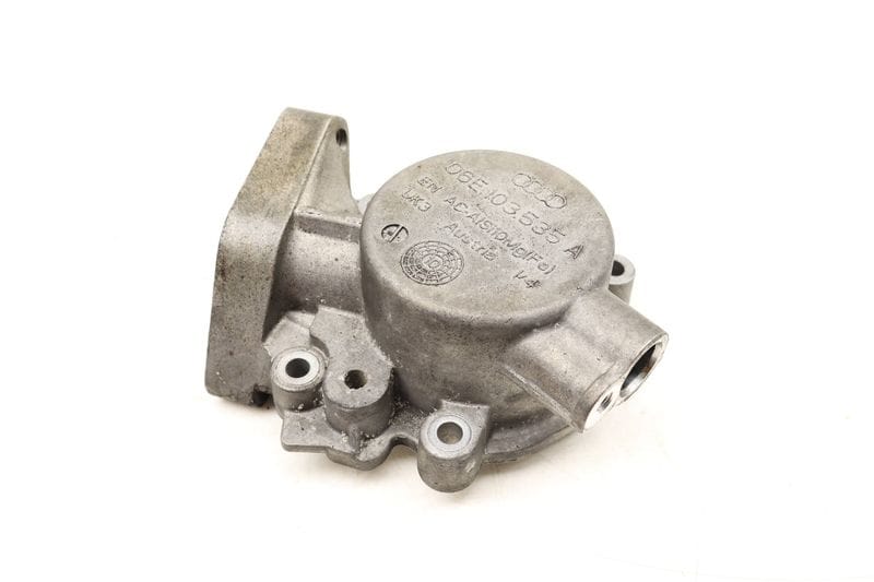 High Pressure Fuel Pump Housing / Mount 06E103535A — Used (SKU 512077)