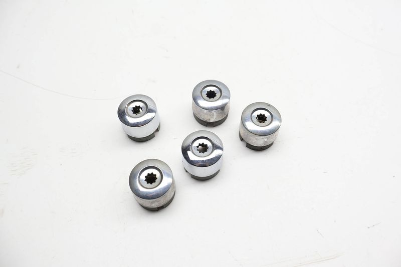 Lug Nut Bolt Cover / Cap Set (5) 7H0601173 — Used (SKU 725699)