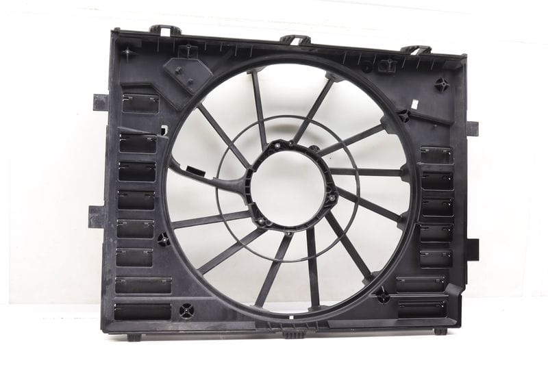 Radiator Electric Cooling Fan Housing / Cowl 7P0121207A — Used (SKU 578723)