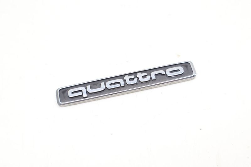 Trunk / Hatch Emblem / Badge (QUATTRO) 8R0853737A — Used (SKU 727243)