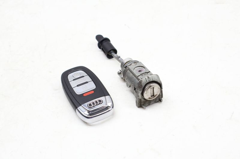 Lock Switch / Cylinder Set w/ Key 4G0898374N — Used (SKU 698480)