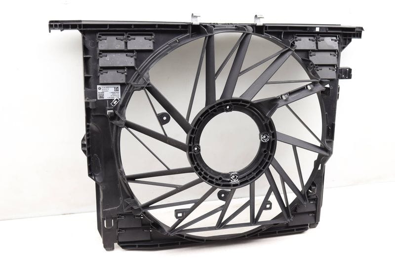 Electric Cooling Fan Housing / Cowl 17427612454 — Used (SKU 490469)