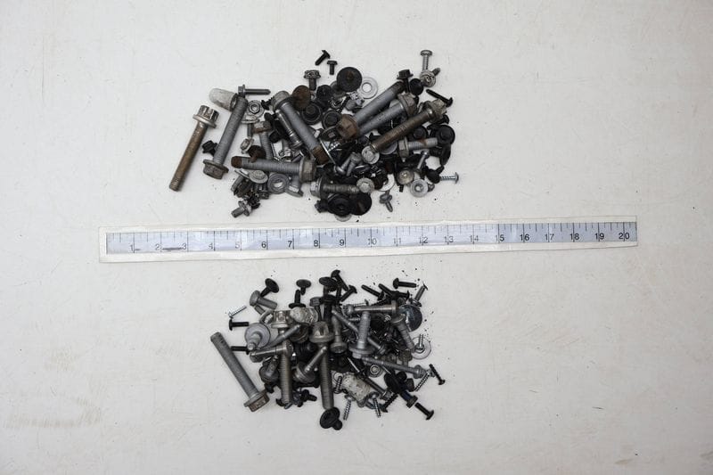Assorted Mixed Bolts, Nuts, Screws, Washers, Etc — Used (SKU 709785)