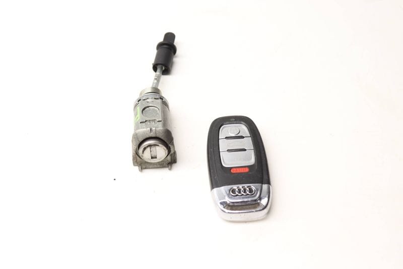 Lock Switch / Cylinder Set w/ Key 4G0898374AB — Used (SKU 599982)