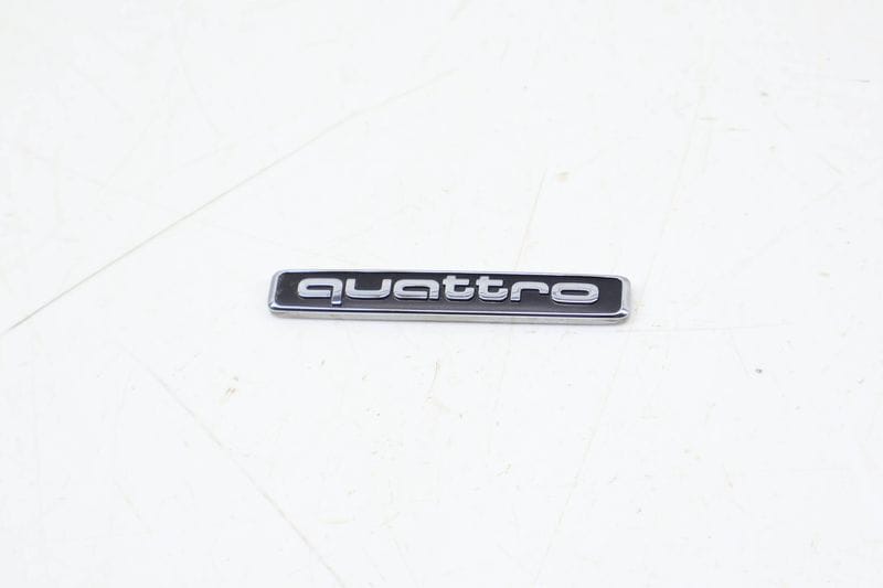 Trunk / Hatch Emblem / Badge (QUATTRO) 8R0853737A — Used (SKU 702542)