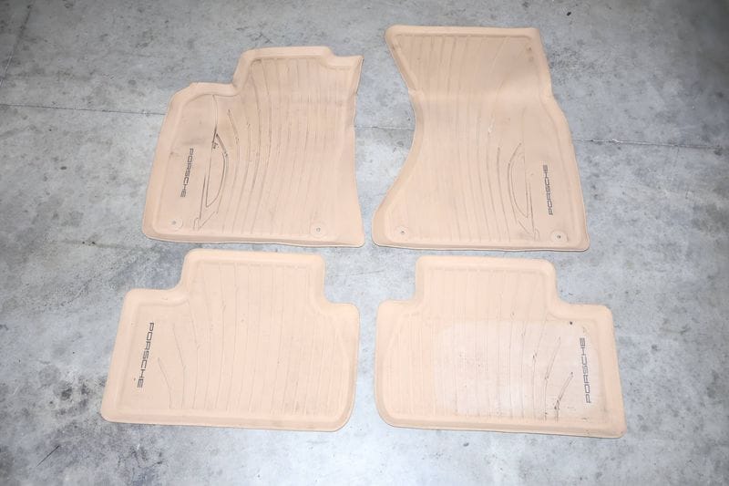 Porsche Rubber Floor Mat Set 95B044800 — Used (SKU 657647)