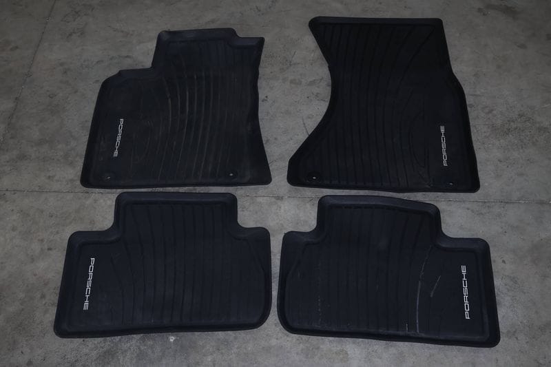 Porsche Rubber Floor Mat Set 95B044800 — Used (SKU 730705)