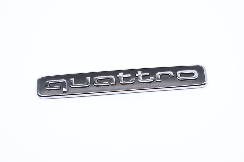 Emblem / Badge (QUATTRO) 4G0853737 — Used (SKU 637821)