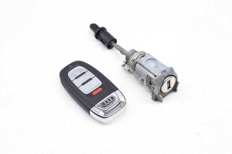Lock Switch / Cylinder Set w/ Key 8T0898374BE — Used (SKU 695187)