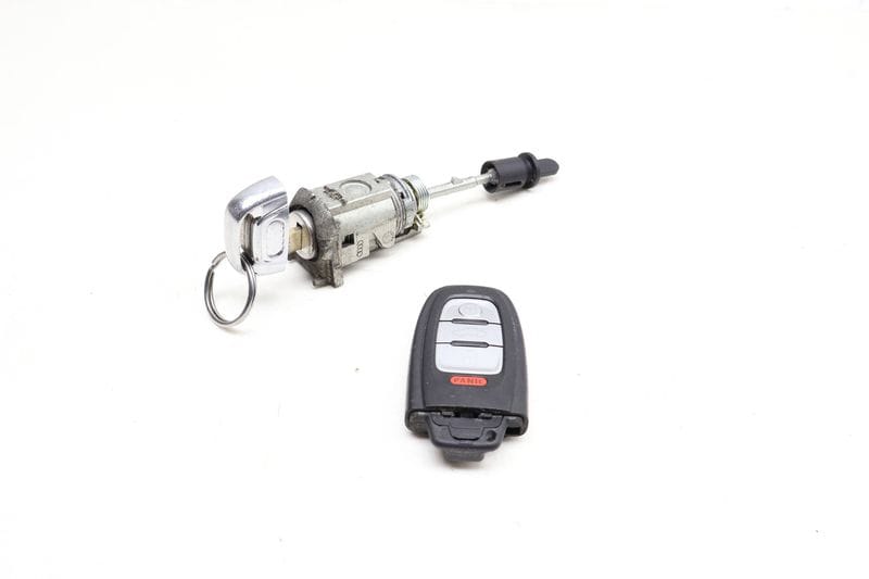 Lock Switch / Cylinder Set w/ Key 4G0898374AF — Used (SKU 650680)