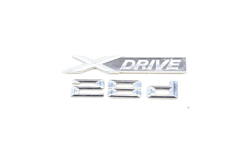 Door Emblem / Badge (XDRIVE 28D) 51147366723 — Used (SKU 647421)