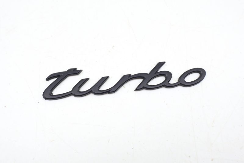 Trunk Hatch Emblem / Badge (TURBO) 95B853675B — Used (SKU 700066)
