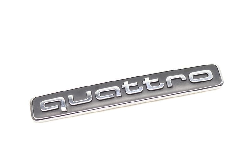 Emblem / Badge (QUATTRO) 4G0853737 — Used (SKU 564630)