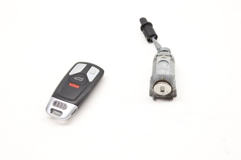 Lock Switch / Cylinder Set w/ Key 4M0898374B — Used (SKU 598285)