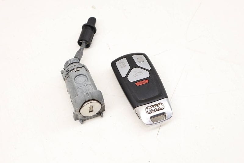 Lock Switch / Cylinder Set w/ Key 4M0898374B — Used (SKU 616023)