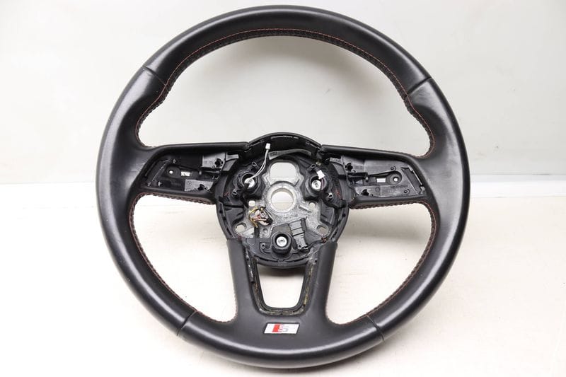 3-SPOKE Sport Steering Wheel (LEATHER) 8W0419091DC — Used (SKU 545205)