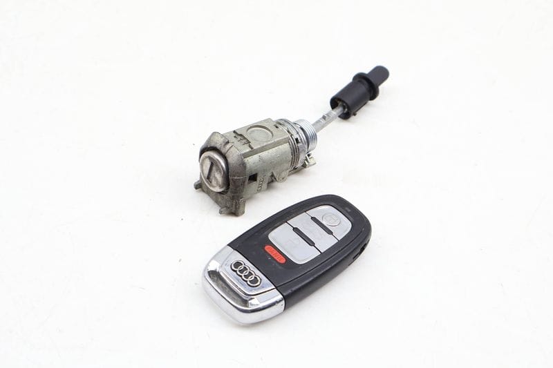 Lock Switch / Cylinder Set w/ Key 4G0898374AF — Used (SKU 637023)