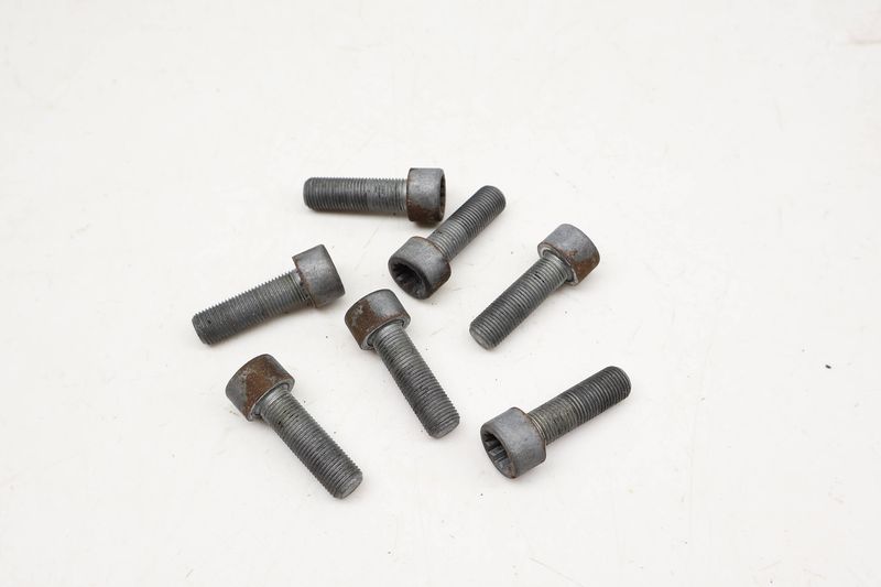 Harmonic Balancer / Crankshaft Pulley Screw / Bolt Set (7) N91150001 — Used (SKU 717024)