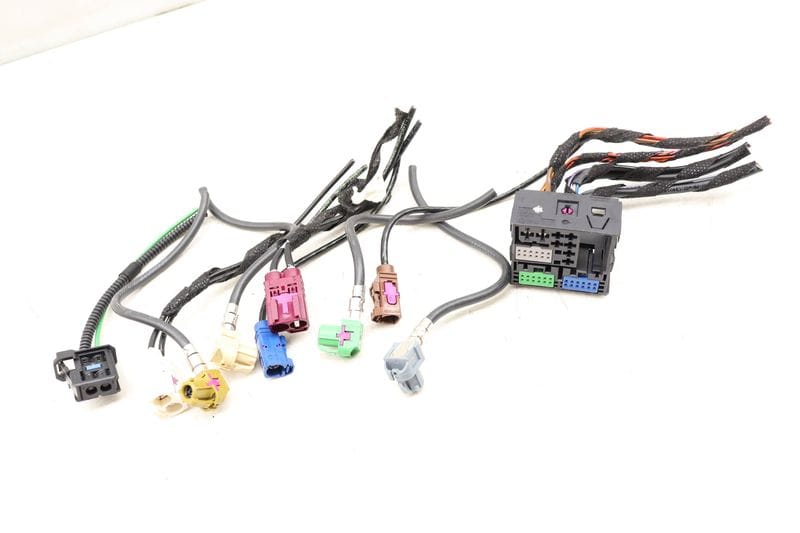 MMI / Multimedia Control Unit Wiring Connector / Pigtail Set — Used (SKU 514690)
