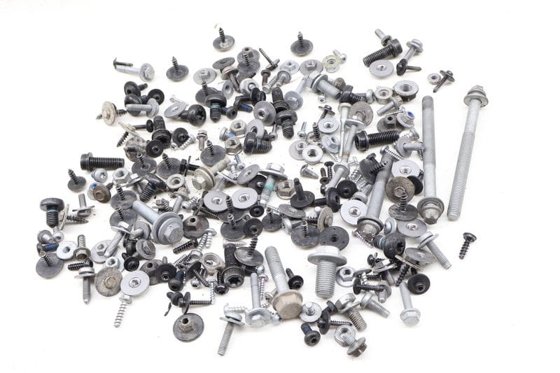 Assorted Mixed Bolts, Nuts, Screws, Washers, Etc — Used (SKU 623850)