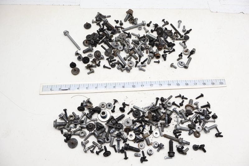 Assorted Mixed Bolts, Nuts, Screws, Washers, Etc — Used (SKU 733664)