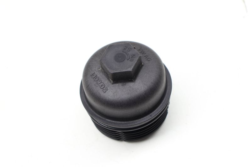 Engine Oil Filter Housing Cover / Cap 06M115311E — Used (SKU 733400)