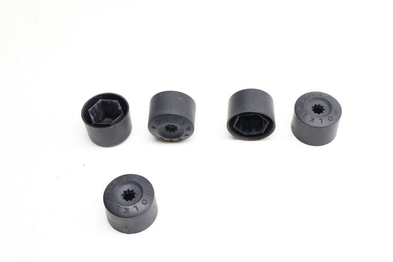 Lug Nut / Bolt Cover / Cap Set (5) 1K0601173 — Used (SKU 689653)