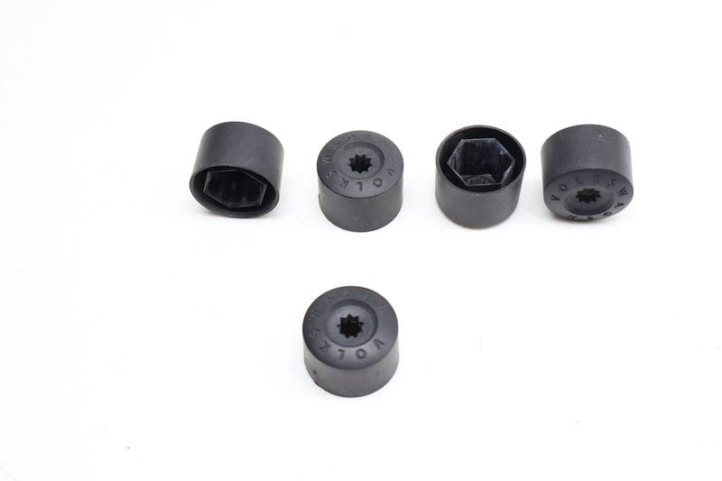 Lug Nut / Bolt Cover / Cap Set (5) 1K0601173 — Used (SKU 689655)