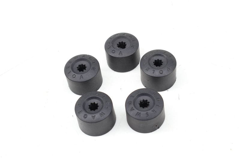 Lug Nut / Bolt Cover / Cap Set (5) 1K0601173 — Used (SKU 733844)