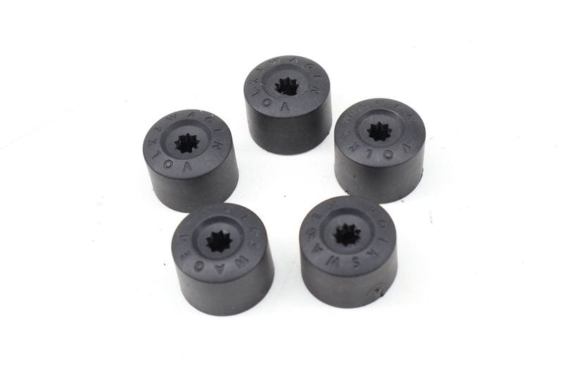 Lug Nut / Bolt Cover / Cap Set (5) 1K0601173 — Used (SKU 733846)