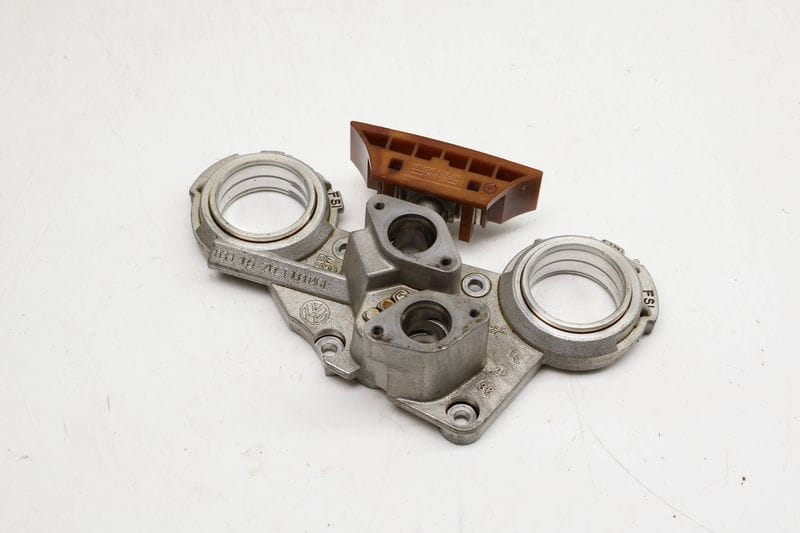 Camshaft Adjuster Housing / Timing Case 03H109210C — Used (SKU 723669)