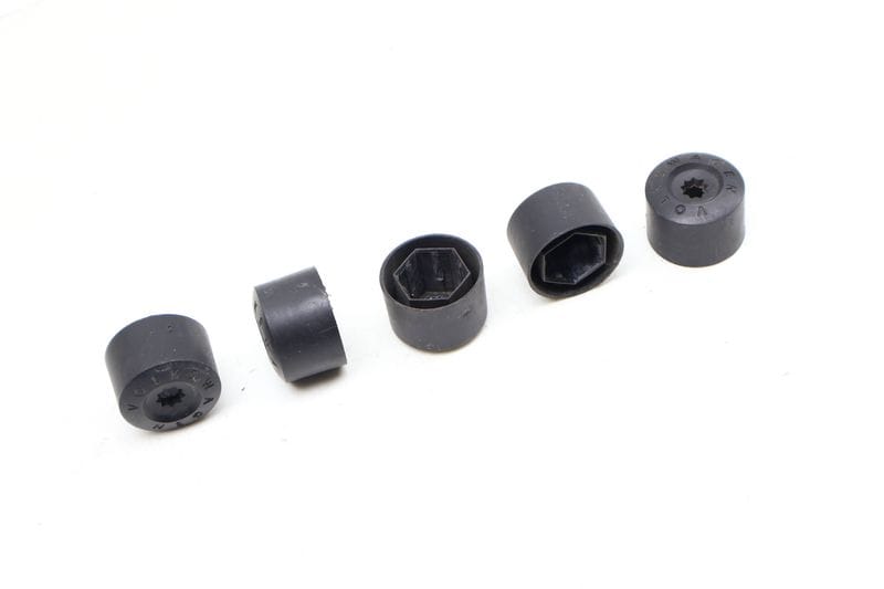 Lug Nut / Bolt Cover / Cap Set (5) 1K0601173 — Used (SKU 675293)