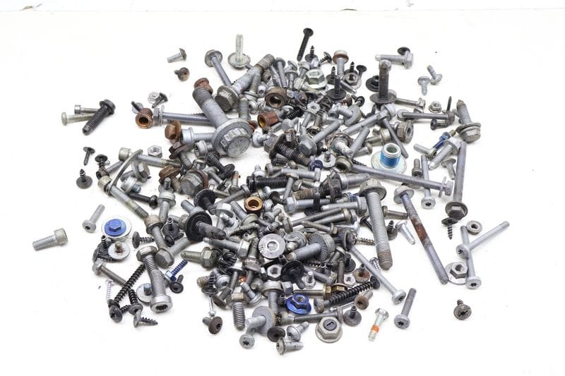Assorted Mixed Bolts, Nuts, Screws, Washers, Etc — Used (SKU 679627)
