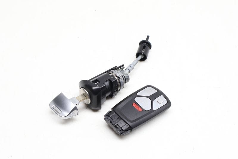 Lock Switch / Cylinder Set w/ Key 8W0898374BN — Used (SKU 627671)