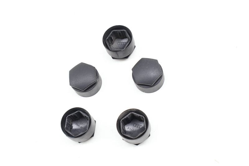 Lug Nut / Bolt Cover / Cap Set (5) 4M0601173E — Used (SKU 627620)