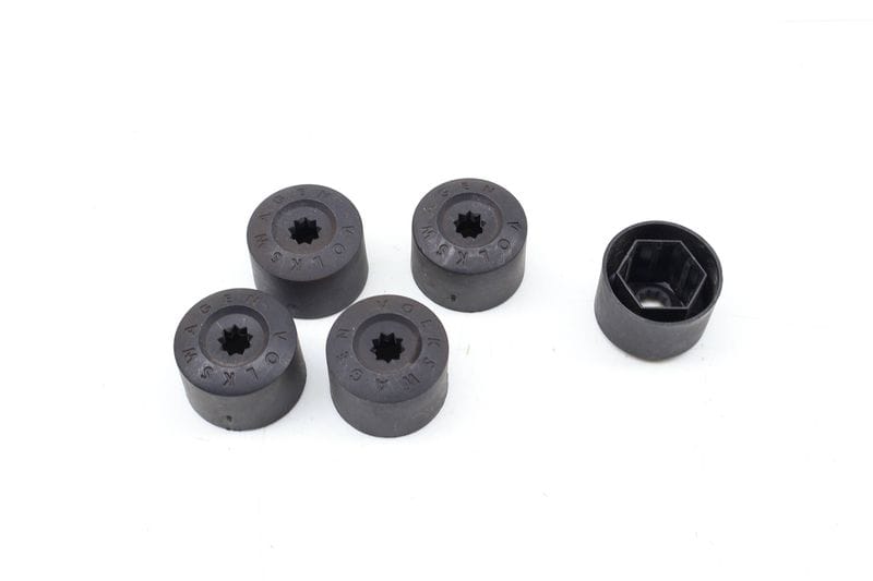 Lug Nut / Bolt Cover / Cap Set (5) 1K0601173 — Used (SKU 691657)