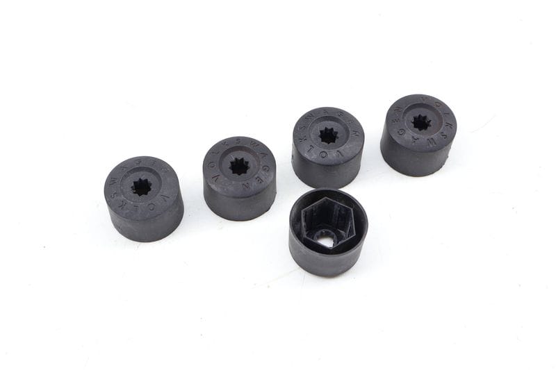 Lug Nut / Bolt Cover / Cap Set (5) 1K0601173 — Used (SKU 691658)