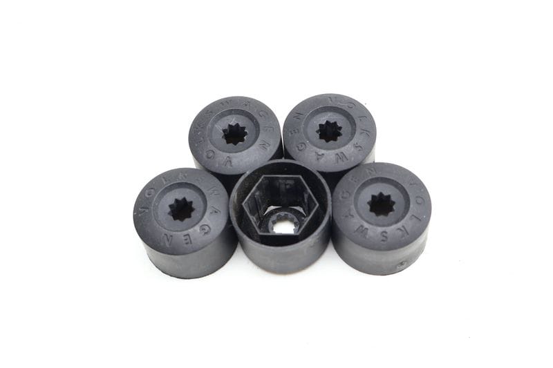 Lug Nut / Bolt Cover / Cap Set (5) 1K0601173 — Used (SKU 703094)