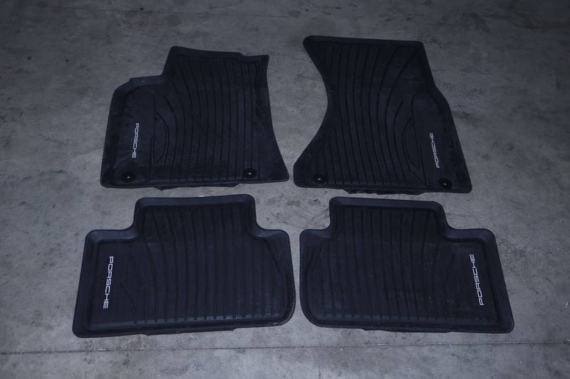 Porsche Rubber Floor Mat Set 95B044800 — Used (SKU 727001)