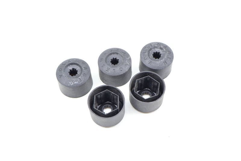 Lug Nut / Bolt Cover / Cap Set (5) 1K0601173 — Used (SKU 697579)