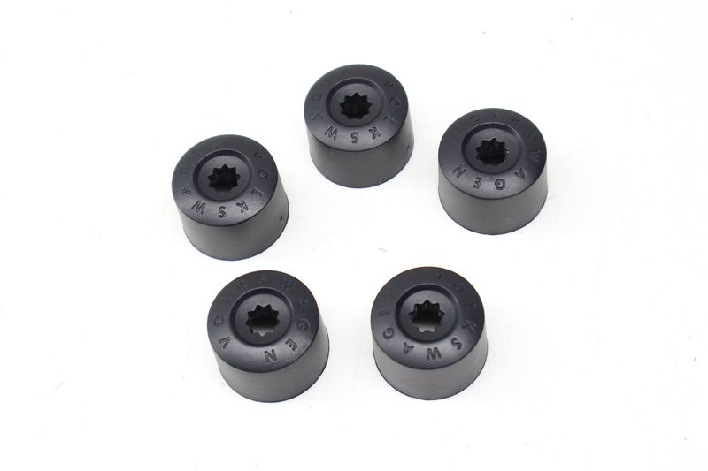 Lug Nut / Bolt Cover / Cap Set (5) 1K0601173 — Used (SKU 723944)